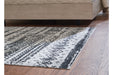 Devman Black/Cream/Gray Large Rug - R405571 - Vega Furniture