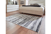 Devman Black/Cream/Gray Medium Rug - R405572 - Vega Furniture