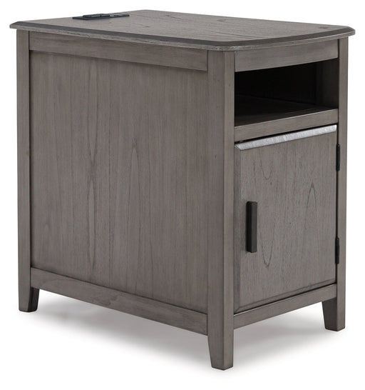 Devonsted Gray Chairside End Table - T310-417 - Vega Furniture