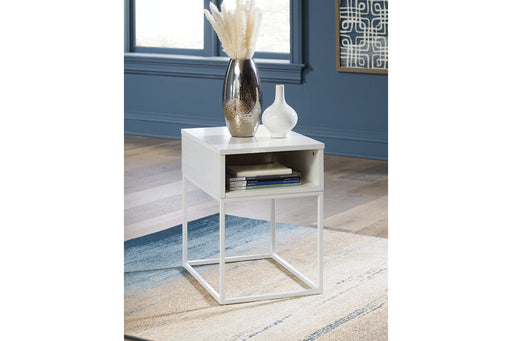 Deznee White End Table - T162-3 - Vega Furniture