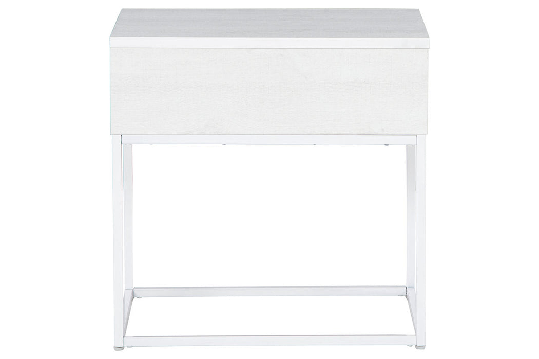 Deznee White End Table - T162-3 - Vega Furniture