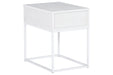 Deznee White End Table - T162-3 - Vega Furniture