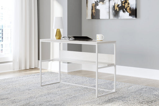 Deznee White Home Office Desk - H162-14 - Vega Furniture