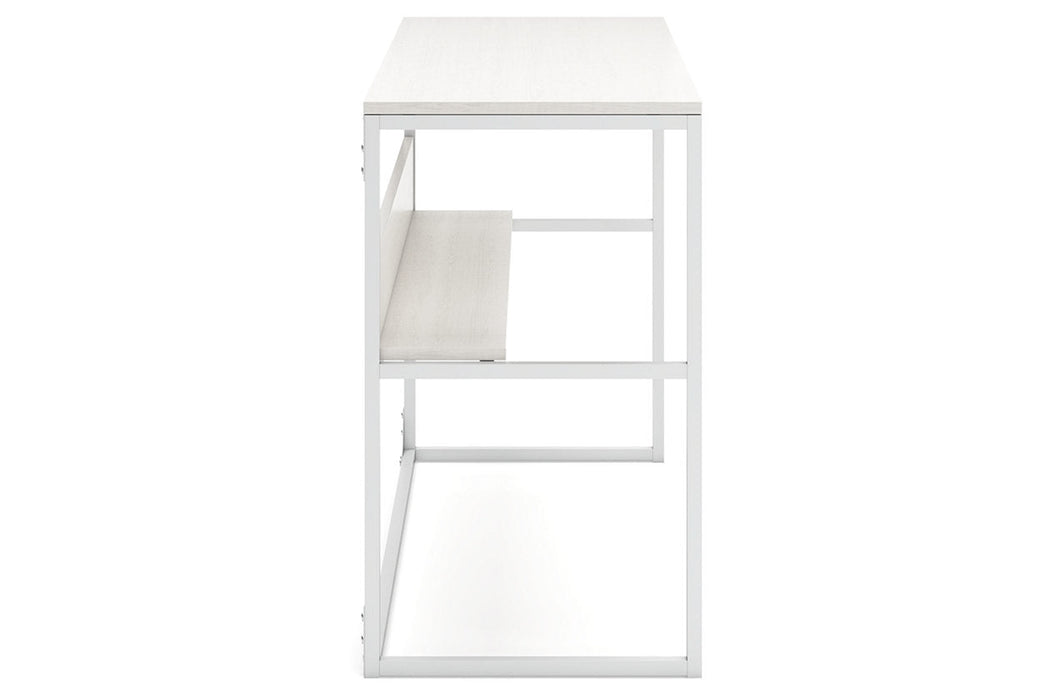 Deznee White Home Office Desk - H162-14 - Vega Furniture