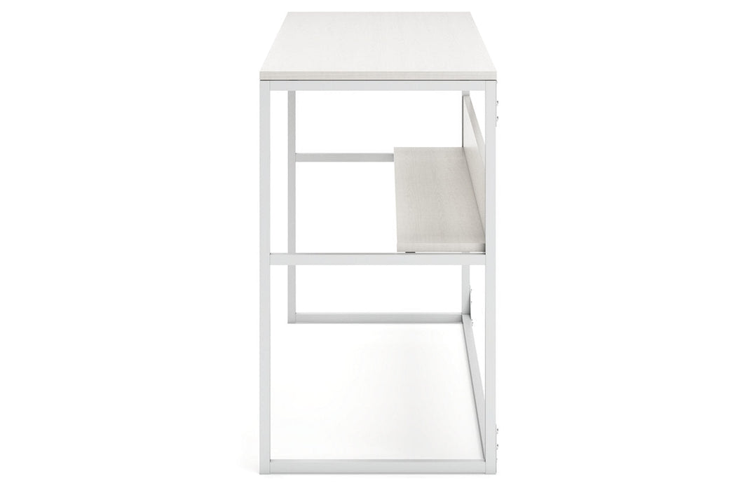 Deznee White Home Office Desk - H162-14 - Vega Furniture