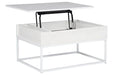 Deznee White Lift Top Coffee Table - T162-9 - Vega Furniture