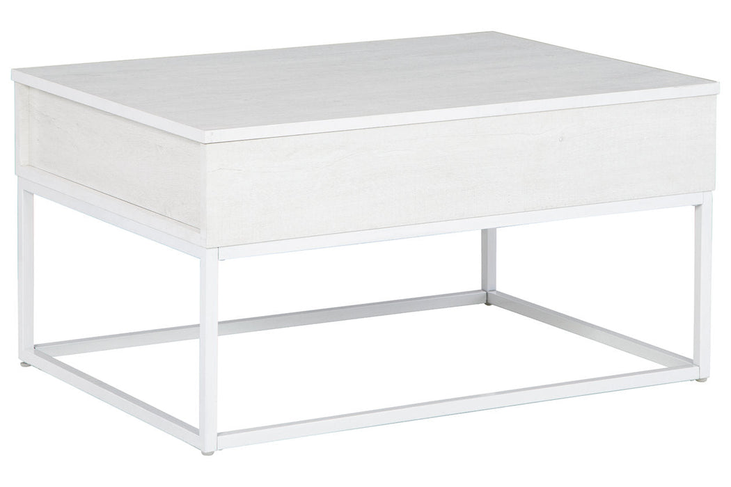 Deznee White Lift Top Coffee Table - T162-9 - Vega Furniture