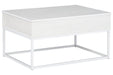 Deznee White Lift Top Coffee Table - T162-9 - Vega Furniture