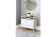 Deznee White Small Bookcase - H162-16 - Vega Furniture
