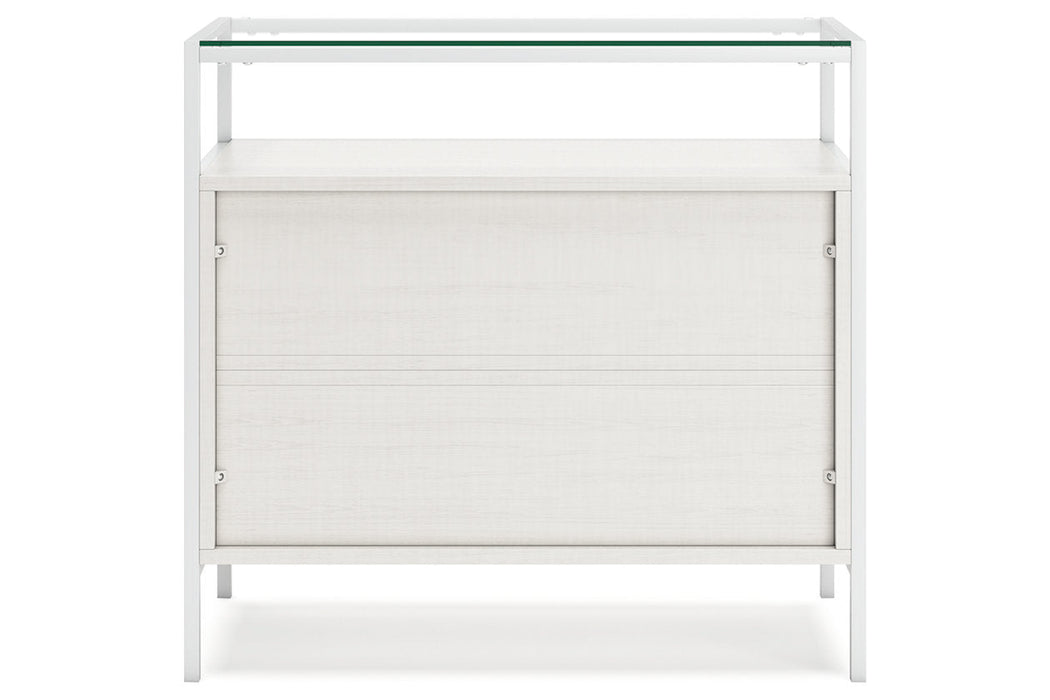 Deznee White Small Bookcase - H162-16 - Vega Furniture