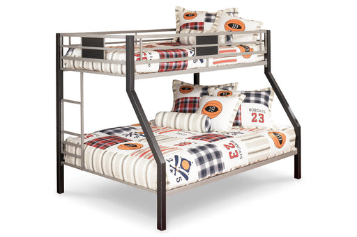 Dinsmore Black/Gray Twin over Full Bunk Bed - B106-56 - Vega Furniture