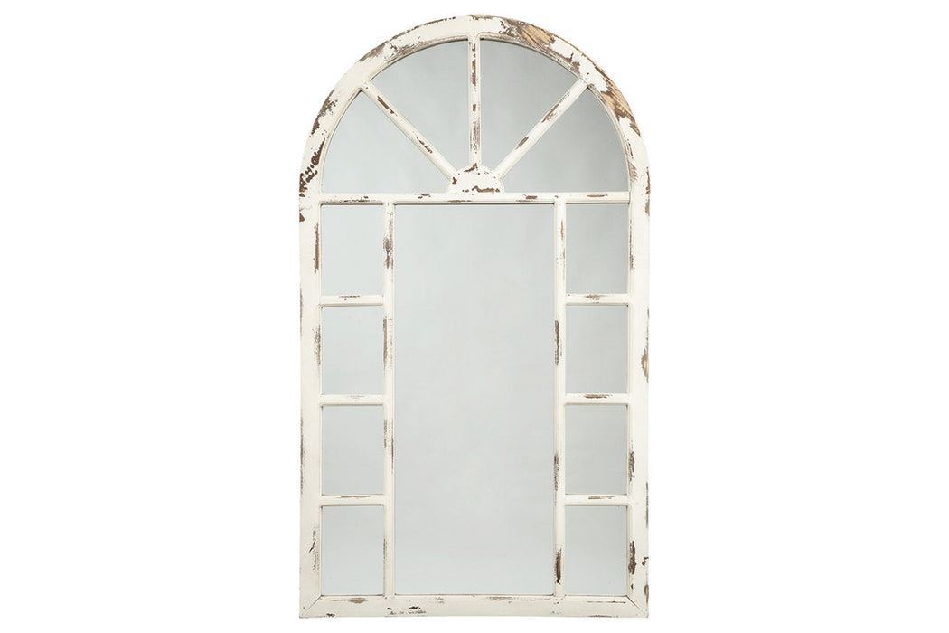 Divakar Antique White Accent Mirror - A8010069 - Vega Furniture