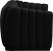 Dixie Black Velvet Loveseat - 674Black-L - Vega Furniture