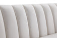 Dixie Cream Velvet Loveseat - 674Cream-L - Vega Furniture