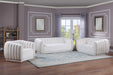 Dixie Cream Velvet Sofa - 674Cream-S - Vega Furniture