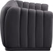 Dixie Grey Velvet Loveseat - 674Grey-L - Vega Furniture