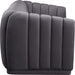 Dixie Grey Velvet Sofa - 674Grey-S - Vega Furniture