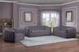 Dixie Grey Velvet Sofa - 674Grey-S - Vega Furniture