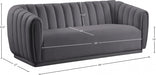 Dixie Grey Velvet Sofa - 674Grey-S - Vega Furniture