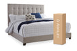 Dolante Beige Queen Upholstered Bed - B130-581 - Vega Furniture