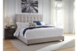 Dolante Beige Queen Upholstered Bed - B130-581 - Vega Furniture