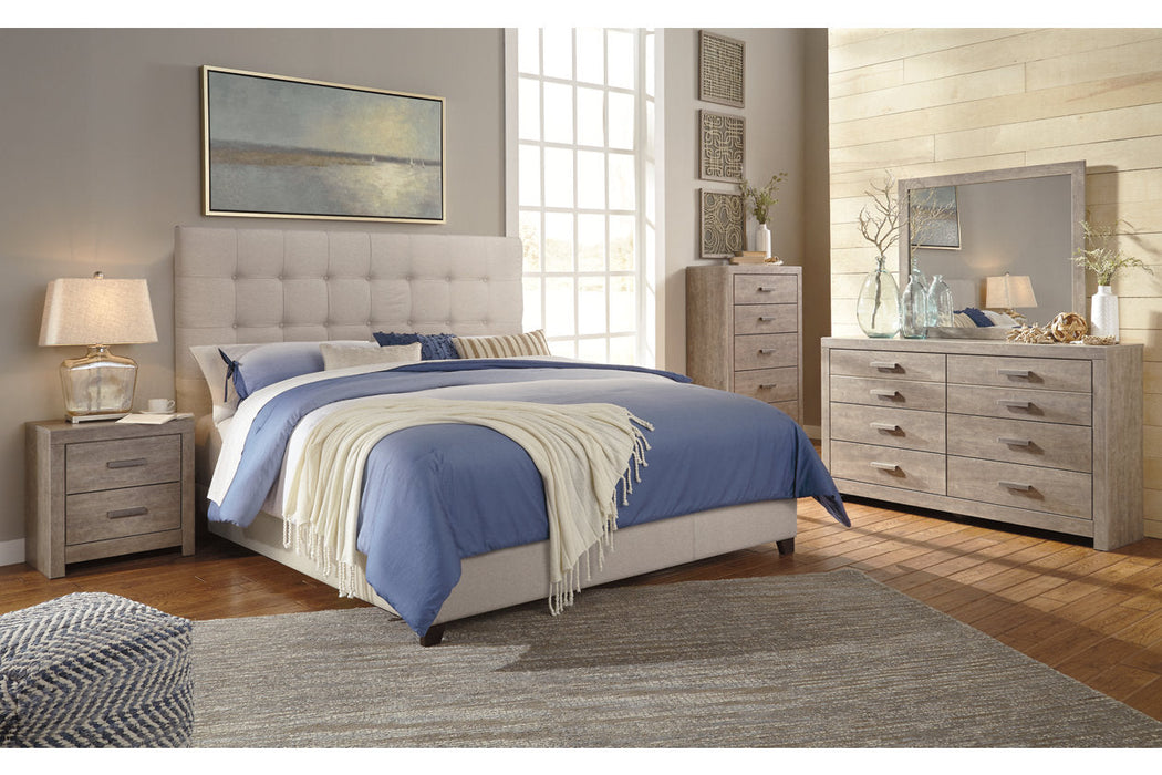 Dolante Beige Queen Upholstered Bed - B130-581 - Vega Furniture