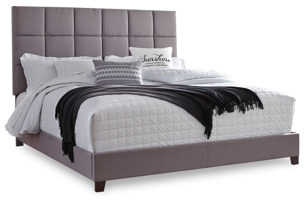 Dolante Gray King Upholstered Bed - B130-382 - Vega Furniture
