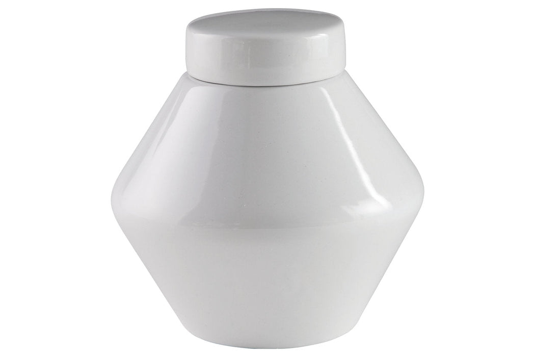 Domina White Jar - A2000484J - Vega Furniture