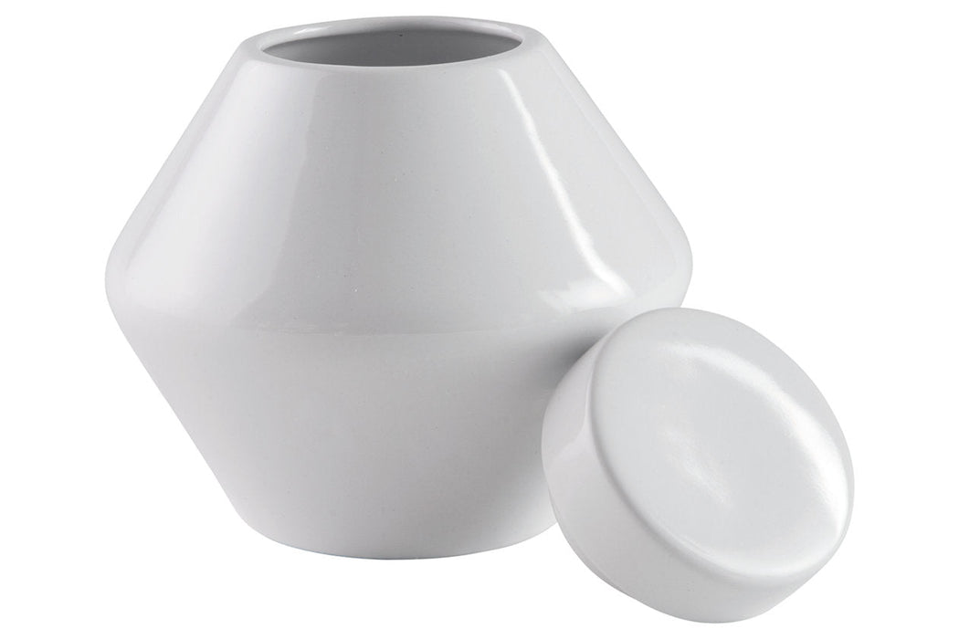 Domina White Jar - A2000484J - Vega Furniture