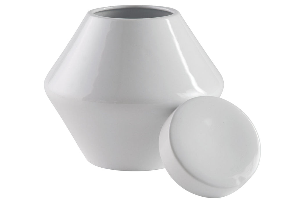 Domina White Jar - A2000485J - Vega Furniture