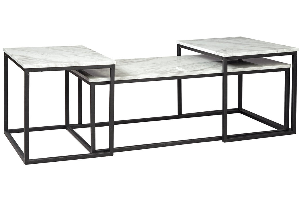 Donnesta Gray/Black Table, Set of 3 - T182-13 - Vega Furniture