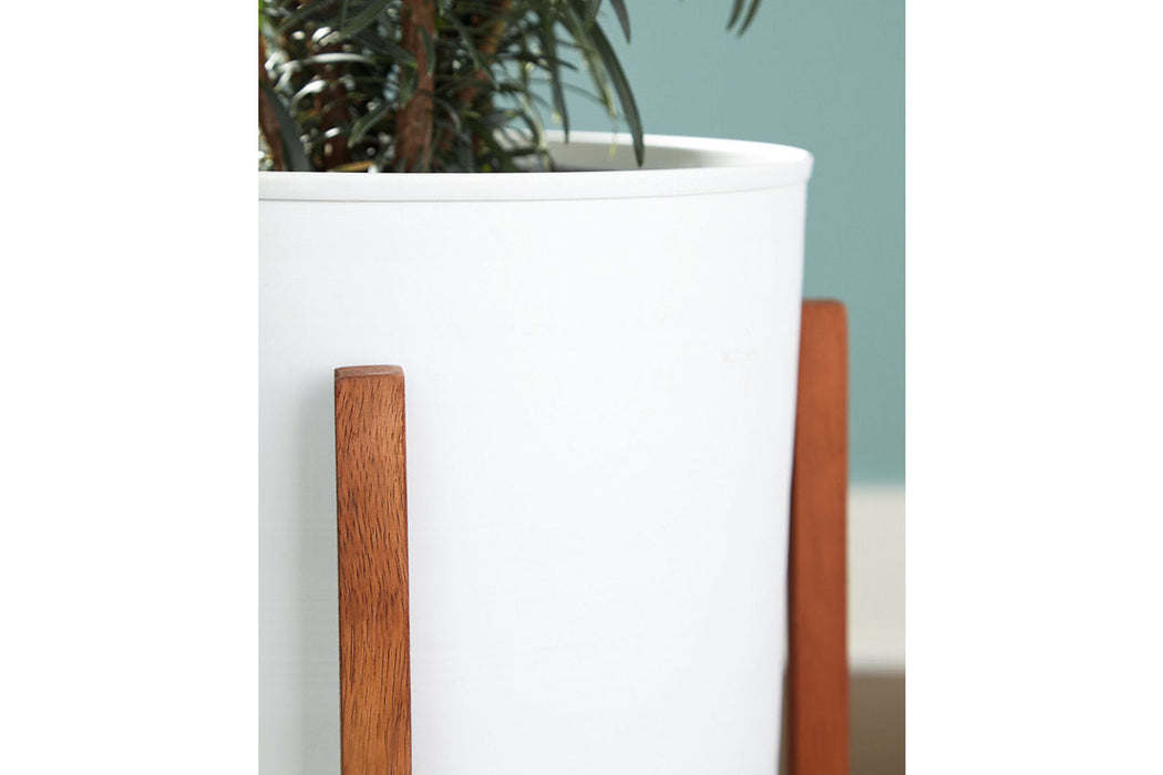 Dorcey White/Brown Planter, Set of 2 - A2000427 - Vega Furniture