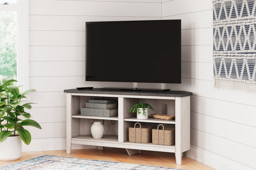 Dorrinson Two-tone Corner TV Stand - W287-46 - Vega Furniture