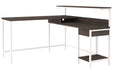 Dorrinson Two-tone Home Office L-Desk with Storage - H287-24 - Vega Furniture