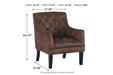 Drakelle Mahogany Accent Chair - A3000051 - Vega Furniture