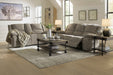 Draycoll Pewter Power Reclining Living Room Set - SET | 7650587 | 7650596 - Vega Furniture