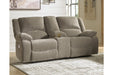 Draycoll Pewter Power Reclining Loveseat with Console - 7650596 - Vega Furniture
