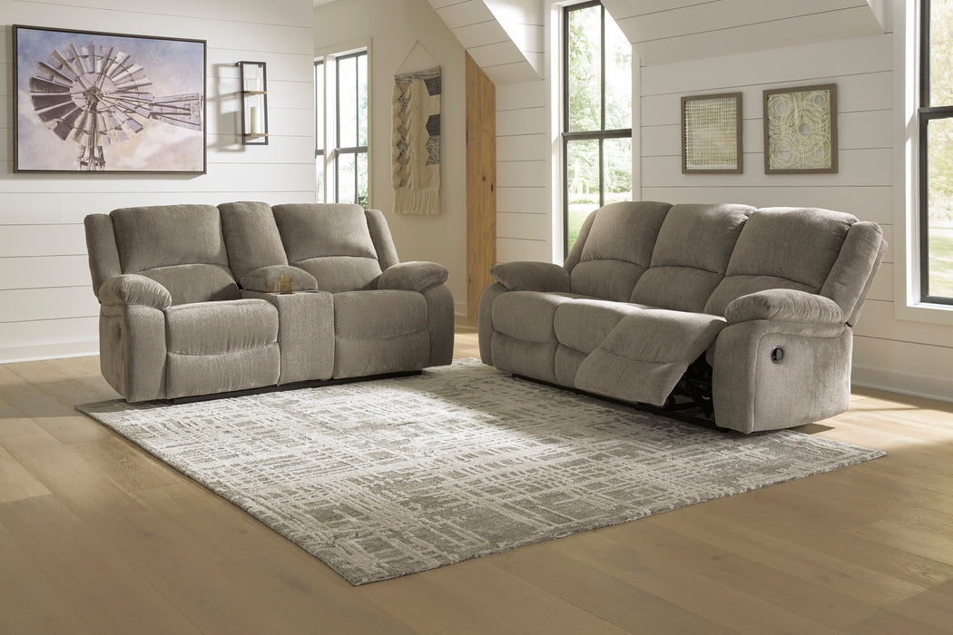 Draycoll Pewter Reclining Living Room Set - SET | 7650588 | 7650594 - Vega Furniture