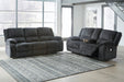 Draycoll Slate Power Reclining Living Room Set - SET | 7650487 | 7650496 - Vega Furniture