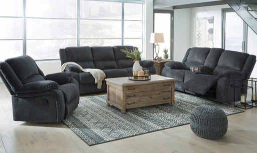 Draycoll Slate Reclining Living Room Set - SET | 7650488 | 7650494 - Vega Furniture
