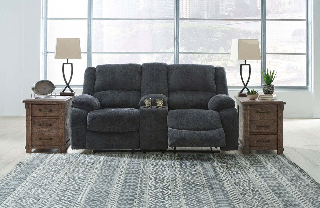 Draycoll Slate Reclining Living Room Set - SET | 7650488 | 7650494 - Vega Furniture