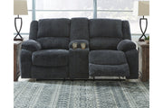 Draycoll Slate Reclining Loveseat with Console - 7650494 - Vega Furniture