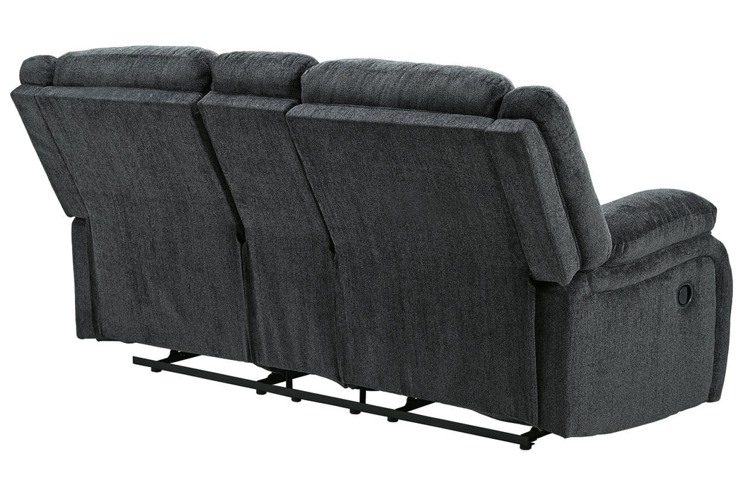 Draycoll Slate Reclining Loveseat with Console - 7650494 - Vega Furniture