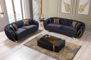 Dream Wood Black/Gold 3-Piece Coffee Table - DREAMBG-WOOD - Vega Furniture