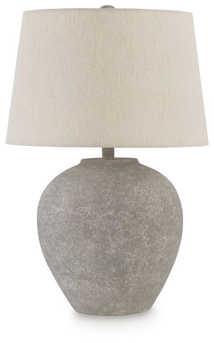 Dreward Distressed Gray Table Lamp - L235694 - Vega Furniture