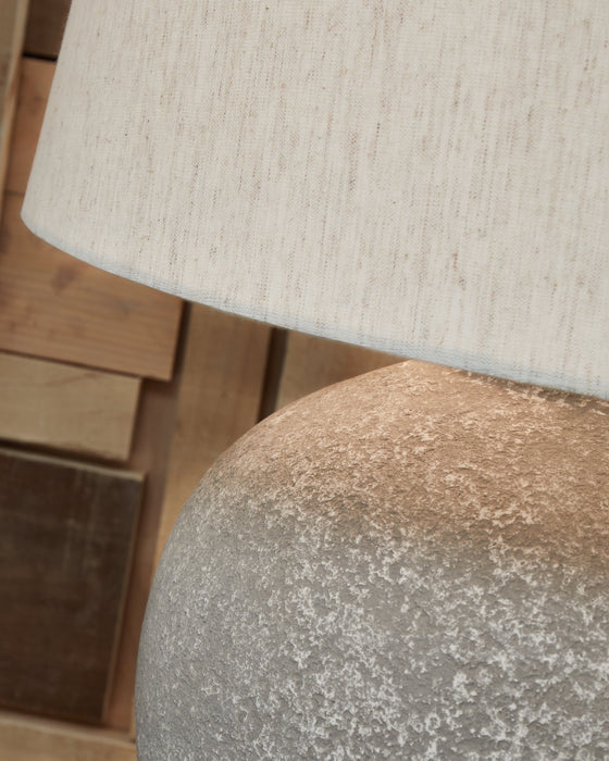 Dreward Distressed Gray Table Lamp - L235694 - Vega Furniture