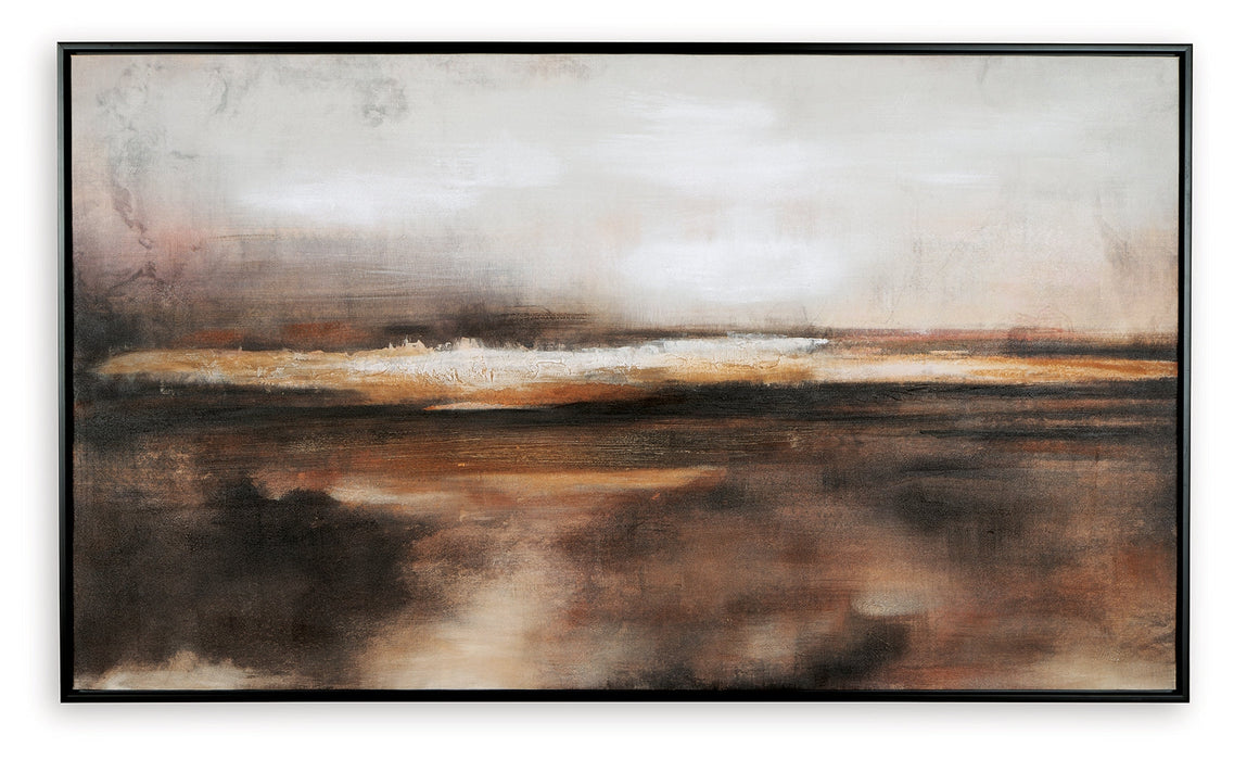 Drewland Black/Brown/Orange Wall Art - A8000375 - Vega Furniture