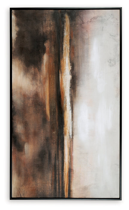 Drewland Black/Brown/Orange Wall Art - A8000375 - Vega Furniture