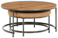Drezmoore Light Brown/Black Nesting Coffee Table, Set of 2 - T163-22 - Vega Furniture