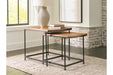 Drezmoore Light Brown/Black Nesting End Table, Set of 2 - T163-16 - Vega Furniture